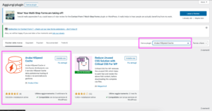 Aruba HiSpeed Cache plugin wordpress